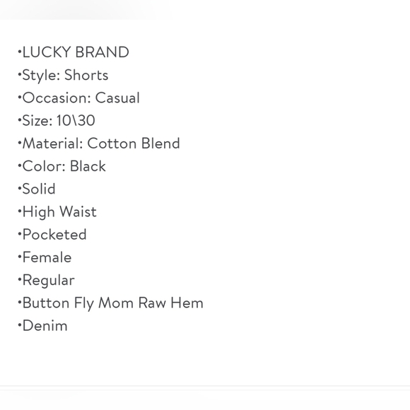 Lucky Brand Jean Shorts - Picture 2 of 2